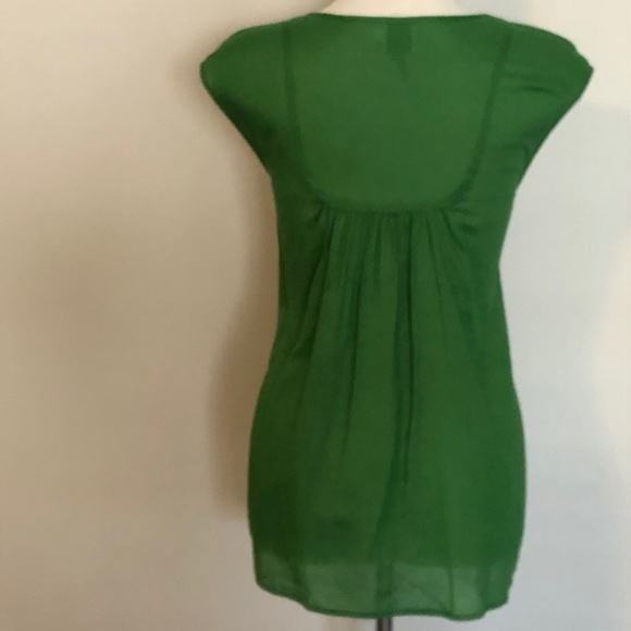 Cotton HD in Paris/Anthropologie Green Lattice Top - Picture 7 of 12